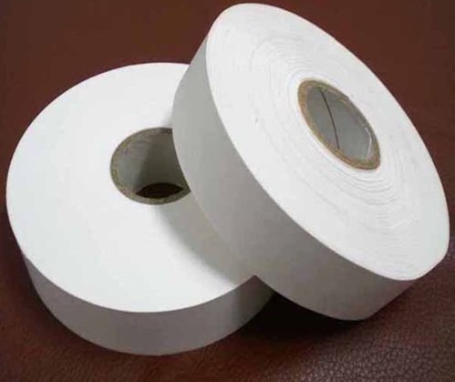 Plain White King Brand Taffeta Label Roll for Barcode Printer use